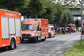 Koelner Seilbahn Gondel blieb haengen Koeln Linksrheinisch P048